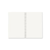 A5 full colour wiro binding notebook with blank pages and a spiral binding. It features a neutral colour design.