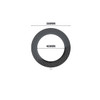 A black magnetic ring with a textured surface, measuring 58mm in diameter and 40mm in width.
