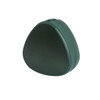 A green 3-in-1 retractable portable charging cable, featuring a rounded triangular design. It has a simple branding logo.