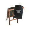 A-frame chalkboard with a wooden frame and two reversible black panels, labeled Panel A and Panel B.