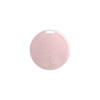 A pink anti-loss smart tag with a circular design and a small indicator light, featuring a logo on the front.
