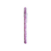 A purple Puzzle Maze Pen with a clear clip, featuring a geometric design and a branding logo.
