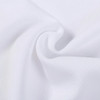 A close-up of white polyester fabric with a textured pattern, featuring a smooth, soft appearance.
