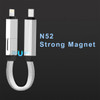A 100W 3-in-1 aluminium charging cable with a silver finish and strong magnets, featuring multiple connectors.