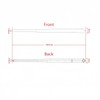 A 100% polyester printed tie, measuring 8cm wide and 147cm long, featuring a pointed tip design.