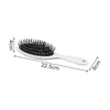 A custom hair brush with a black bristle head and a white handle, measuring 22.5 cm in length.