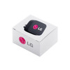 A black universal magnetic car mount in a white box with a logo. Suitable for holding phones in vehicles.