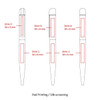 A diagram of the BND62 FOLK twist metal ball pen, illustrating various printing zones for customisation.