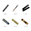 A collection of Slim Hex Pens in various colours and packaging styles, with some featuring different cases.