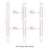 A metal ball pen design with a twist mechanism, featuring multiple areas for branding and available in various colours.