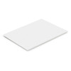 A4 office note pad with lined pages, featuring a clean white design and a minimalistic appearance.