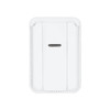 A white PU magnetic card holder with a phone stand feature, featuring a sleek design and a black accent.