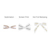 Three types of twist tie bows in white and patterned designs, featuring various decorative prints.