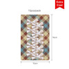 A pack of ten white twist tie bows arranged in a grid format on a patterned backing.