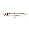 A drink bottle holder strap sling in yellow with adjustable components and a logo print, measuring 75cm in length.