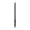 A double-ended black pencil and ballpoint pen, featuring a sleek design and a central dividing line.