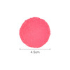 A pink squishy stress relief mini ball measuring 4.5 cm in diameter, featuring a textured surface.