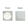 A custom CD-style gift box featuring a grey front with a transparent window and a plain grey back.