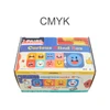 A promotional box featuring multi-coloured emoji designs, labelled as "Curious Blind Box" with a logo.