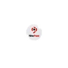 A round, white sticker featuring a red and black logo and the word "NinePoint" in black and red.