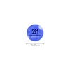 A round blue sticker with a logo and text, measuring 25mm in diameter.