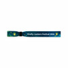 A vibrant blue wristband featuring lantern designs, with a logo and text for the Firefly Lantern Festival 2026.