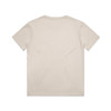 A plain beige T-shirt with a relaxed fit and no visible branding or designs. Suitable for casual wear.