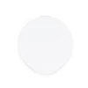 A round, white case for storing Nico Type C earbuds, featuring a smooth surface and a hinged opening.
