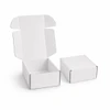A white custom box with a locking lid, featuring an open and closed version on a plain background.