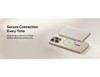 A slim, rectangular power bank in grey magnetically attaches to a smartphone without obstructing the camera lens.