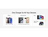 A collection of mobile devices including iPhones, Android phones, and iPads, featuring various colours and designs.