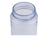 A drink bottle in light blue Tritan material, featuring a wide mouth opening and a smooth finish.