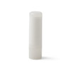 A twist lip balm in a white, cylindrical container with a removable cap. It has minimal branding.