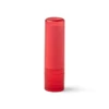 A red Twist Lip Balm container with a smooth, cylindrical design and a twist-up base.
