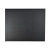A black textured gift box with a sturdy design, suitable for packaging promotional products.