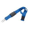 A blue 25mm lanyard with a plastic clasp and a metal attachment ring, designed for holding ID cards or key items.