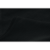 A black cooling towel with a textured surface, featuring stitched edges and a subtle logo.