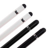 A set of Mirage Aluminium Inkless Pens in white and black, featuring a sleek design with a smooth tip.