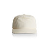 A cream-coloured cap with a curved visor and a logo on the front. The material appears lightweight and structured.