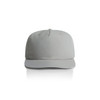A light grey cap with a structured crown and curved brim, featuring a logo on the front.