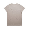 A light beige t-shirt featuring a standard crew neck and short sleeves, with a plain back design.