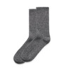 Two pairs of marle socks in a grey colour, featuring a simple design and a logo.