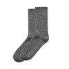 Two pairs of grey marle socks with a smooth texture, featuring a simple, classic design.