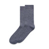 Two pairs of grey marle socks displayed side by side, featuring a smooth texture and a subtle design.