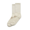 A pair of cream-coloured socks with a ribbed design. The image features two matching pairs displayed together.