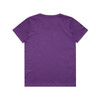 A purple youth tee with a simple design and no visible branding on the back.