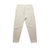 Light beige track pants featuring a back pocket and an elasticated waistband. Includes a logo detail.