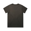 A plain dark grey T-shirt with a crew neckline and short sleeves. The back is shown without any visible design or logo.