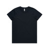 A black basic t-shirt featuring a round neck and short sleeves, with a logo on the label.
