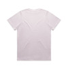 A white t-shirt with a crew neck and short sleeves, featuring a blank back without any logos or designs.